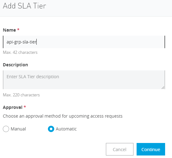 Add Group Add SLA