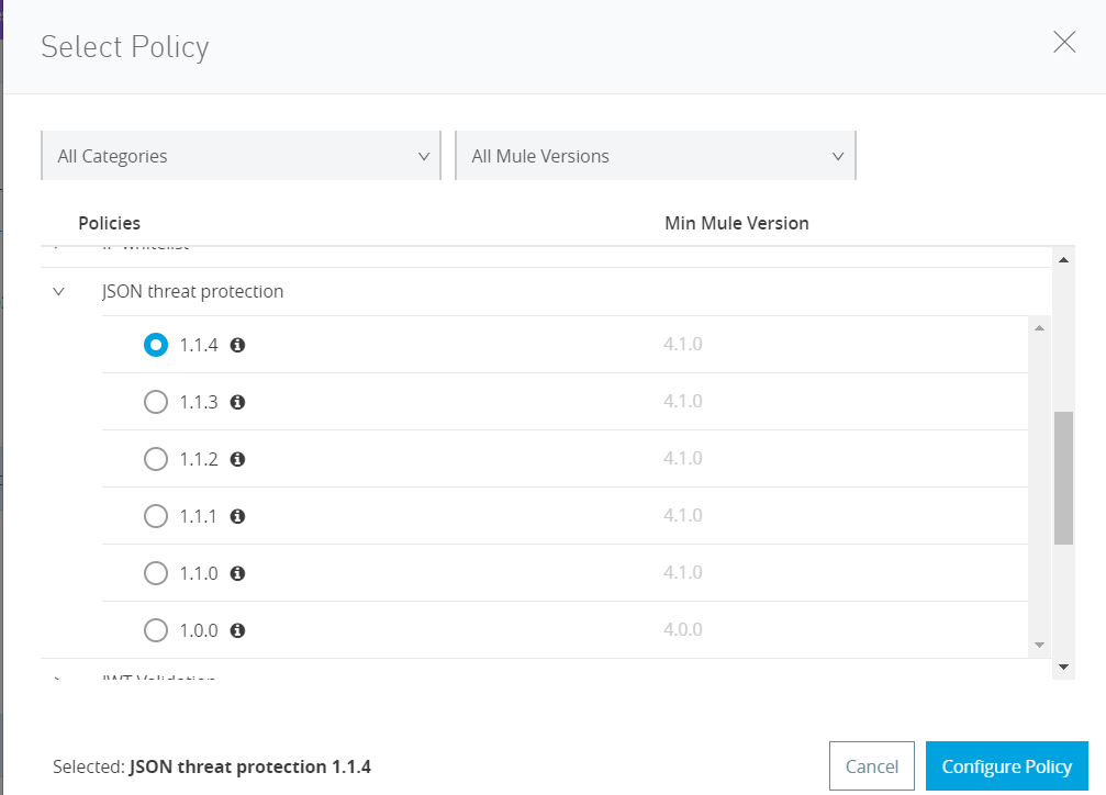 JSON threat protection 