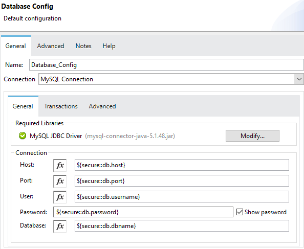 db config